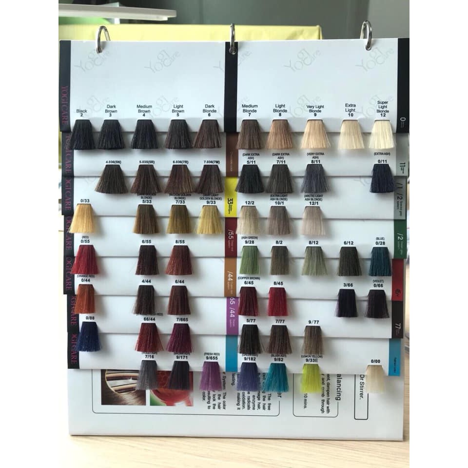 Thuốc Nhuộm Tóc Yogi Care Có Màu Nhuộm Phủ Bạc Cân Bằng Lên Màu Chuẩn Salon