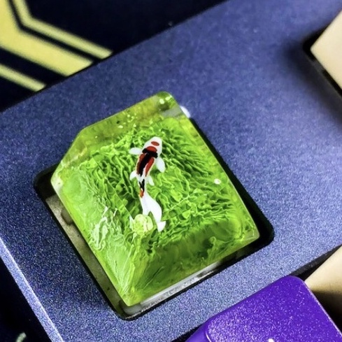 Keycap. Cá koi trang trí keycap, nail, handmade đa dạng thể loại thủ công.