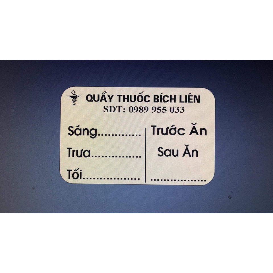 Tem in sẵn liều dùng cho nhà thuốc tây - CUỘN 2000 TEM- 35X22m