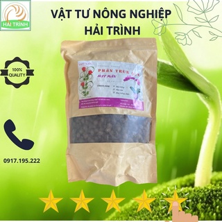 Phân trùn quế hạt mận dùng cho hoa lan, hoa hồng, hoa trồng chậu - Gói 1kg