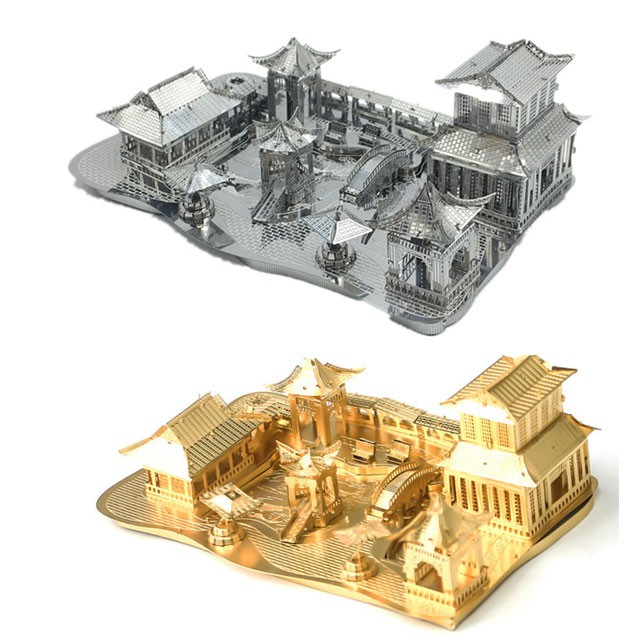 Mô hình thép 3D tự ráp nhà vườn tô châu