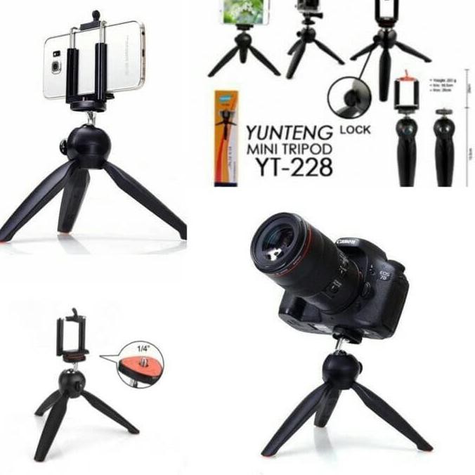 YUNTENG Chân Máy Ảnh Tripod Yt-228 Chất Lượng Cao