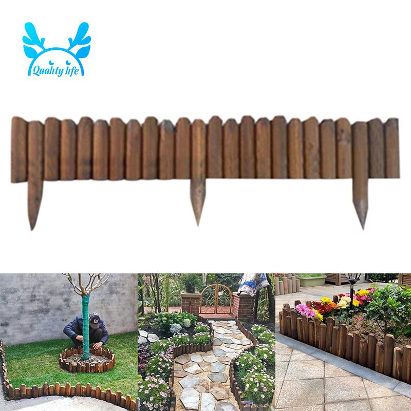 Hàng Rào Cuộn Bằng Gỗ Dùng Làm Vườn