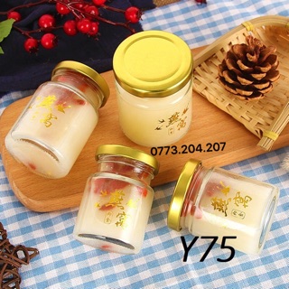 Hũ Thủy Tinh 75ml Nắp Thiếc
