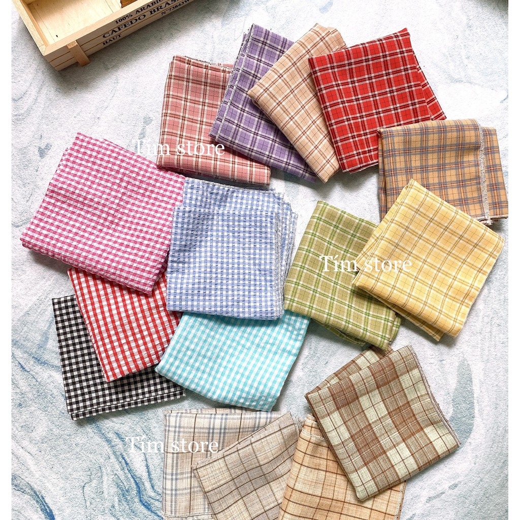 KHĂN BANDANA TURBAN ĐA NĂNG, CỘT TÓC ĐEO CỔ ĐEO TAY, CARO