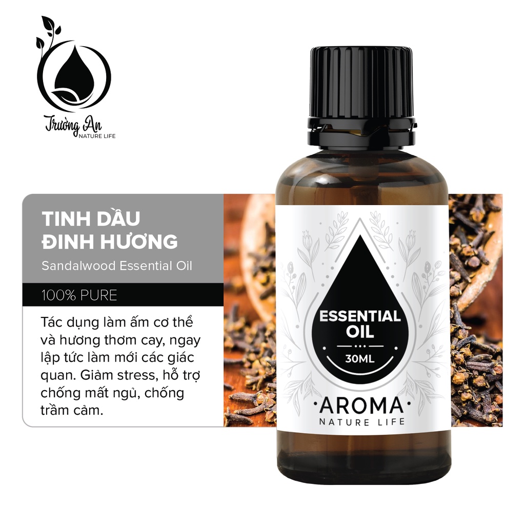 Tinh dầu Đinh Hương nguyên chất TRƯỜNG AN mẫu thử 30ml/100ml