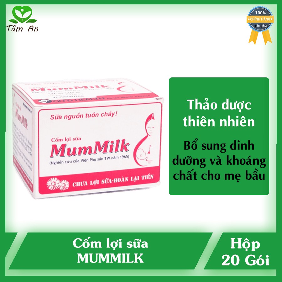 Cốm lợi sữa Mummilk ⚡ Chính Hãng ⚡ Bổ sung dinh dưỡng và khoáng chất cho mẹ bầu - Hộp 20 gói