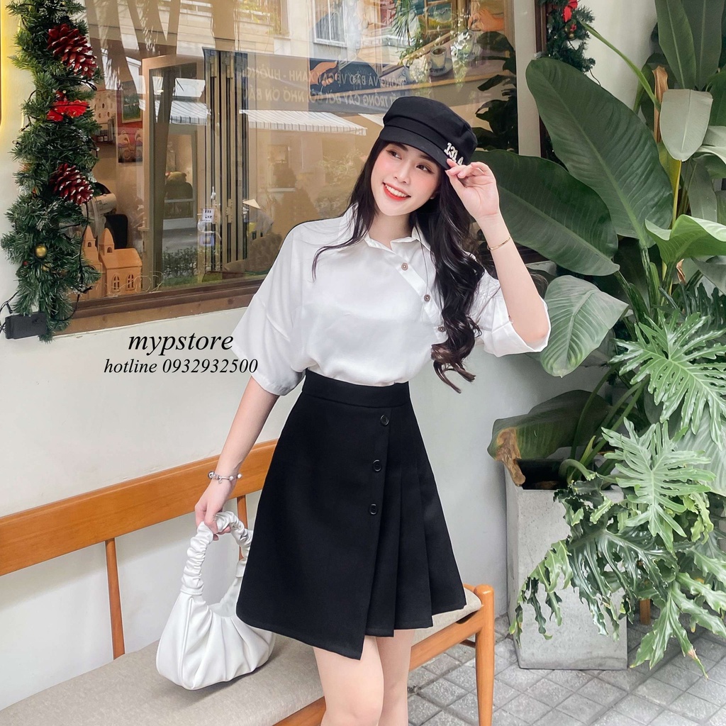Áo sơ mi tều chéo cách điệu mypstore A42
