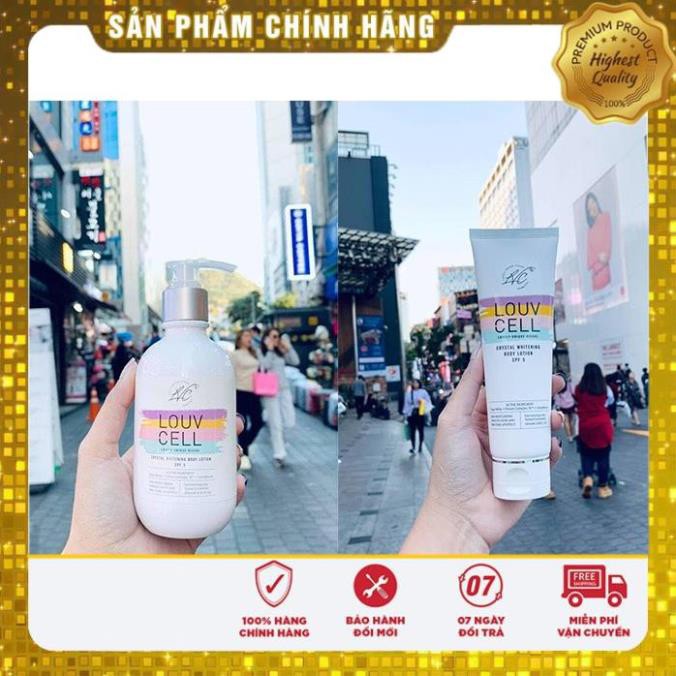 Body louvcell tuýt nhỏ 120ml trắng da dùng hàng ngày có tem đầy đủ dưỡng trắng da từ sâu bên trong | BigBuy360 - bigbuy360.vn