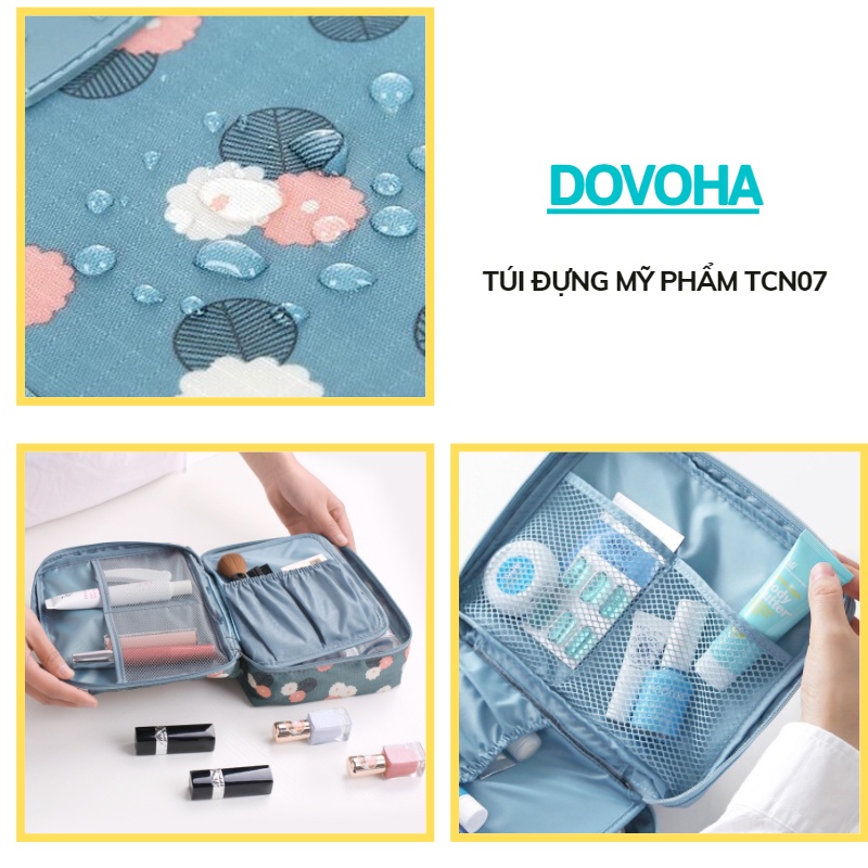 Túi đựng mỹ phẩm đồ cá nhân du lịch nhỏ gọn đẹp cute đa năng cao cấp DOVOHA TCN07