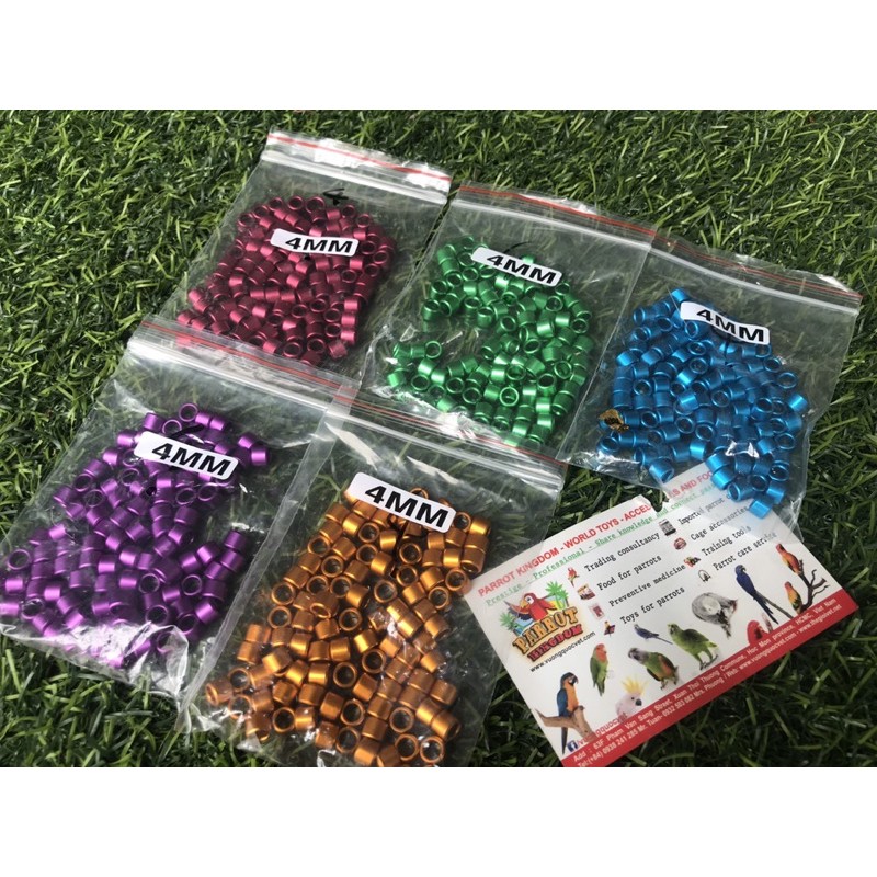 Bộ 10 vòng đeo chân chim chào mào 4mm
