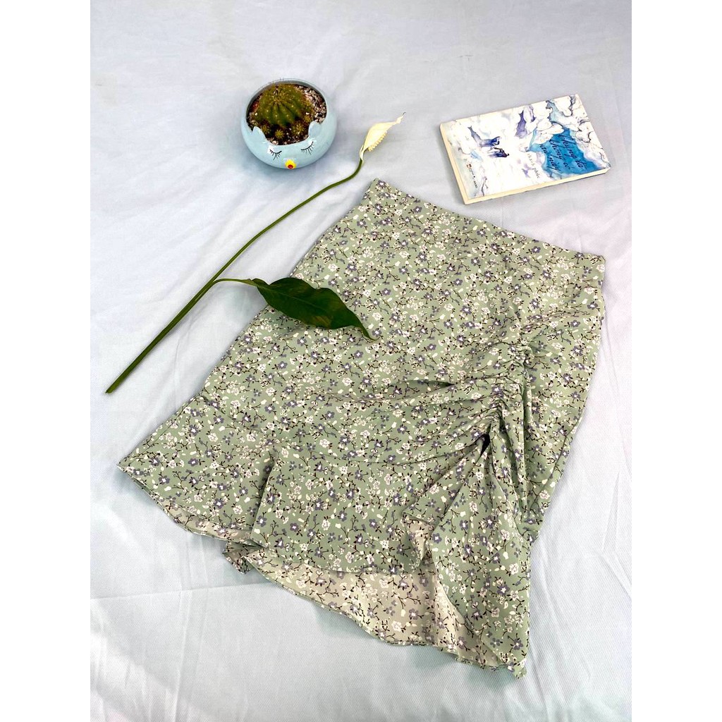 [Hình thật] Chân váy hoa vintage hàng đẹp nhiều màu - Chân Váy Hoa Nhí Vintage Hai Lớp | BigBuy360 - bigbuy360.vn