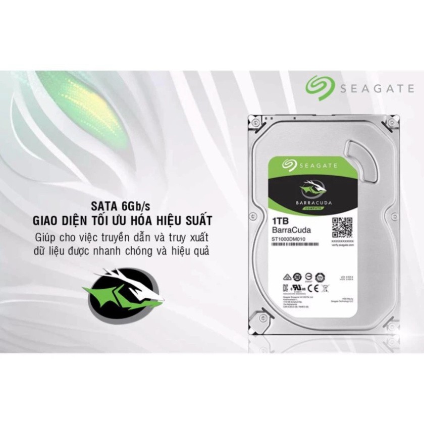 TYDB Ổ Cứng Seagate BarraCuda 1TB/64MB/3.5 44 A051