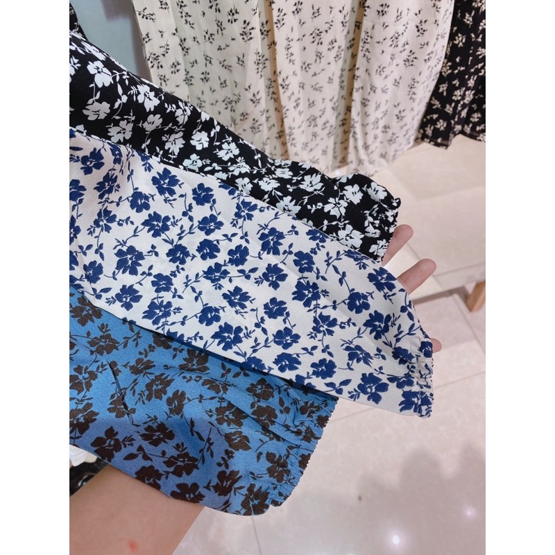 váy hoa nhí vintage chéo cổ dáng dài Ulzzang style 🌸 VKE 9171 Hàng Quảng Châu | BigBuy360 - bigbuy360.vn