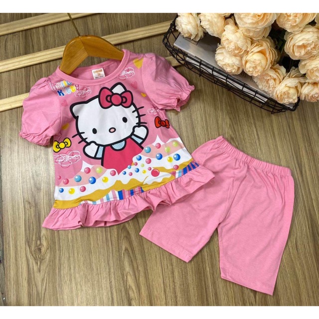 Bộ bèo kitty bé gái