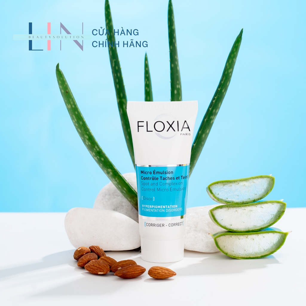FLOXIA SPOT AND COMPLEXION CONTROL MICRO EMULSION  Kem dưỡng nám, ngăn ngừa và làm mờ các vết thâm nám.