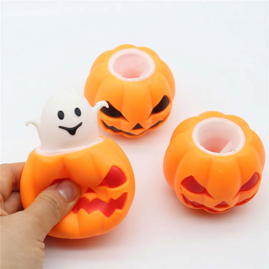 Bóng Cao Su Hình Ma Bí Ngô Trang Trí Halloween