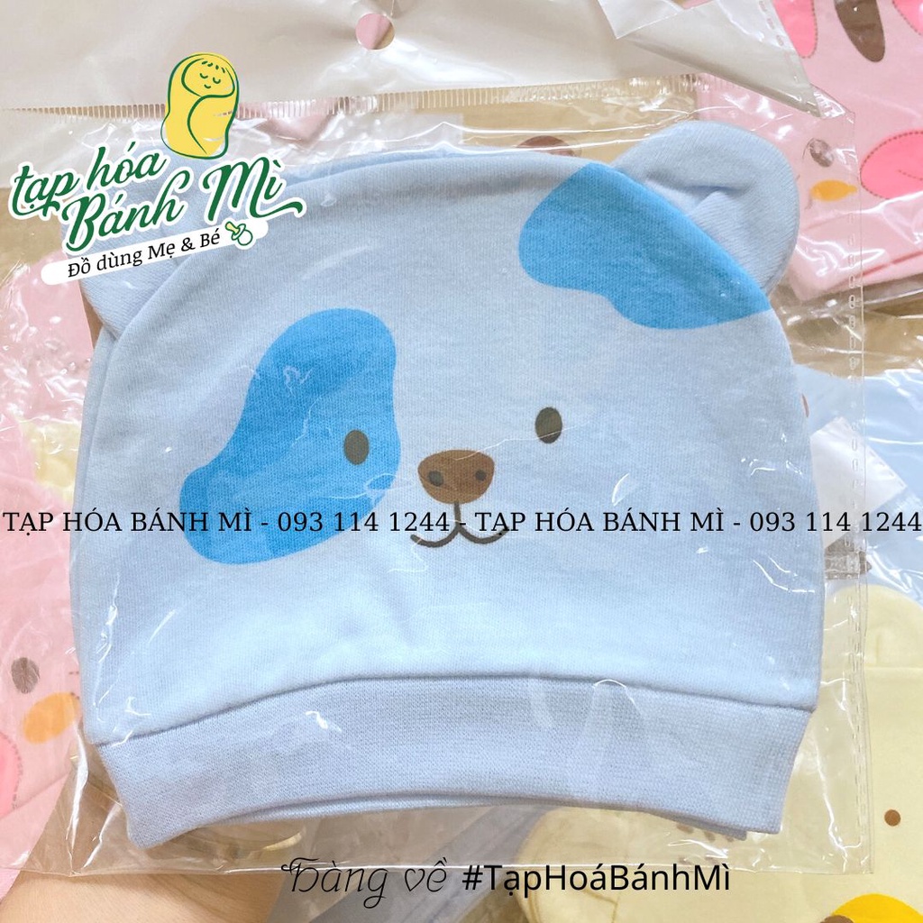 Nón tai thỏ viền bo cho bé