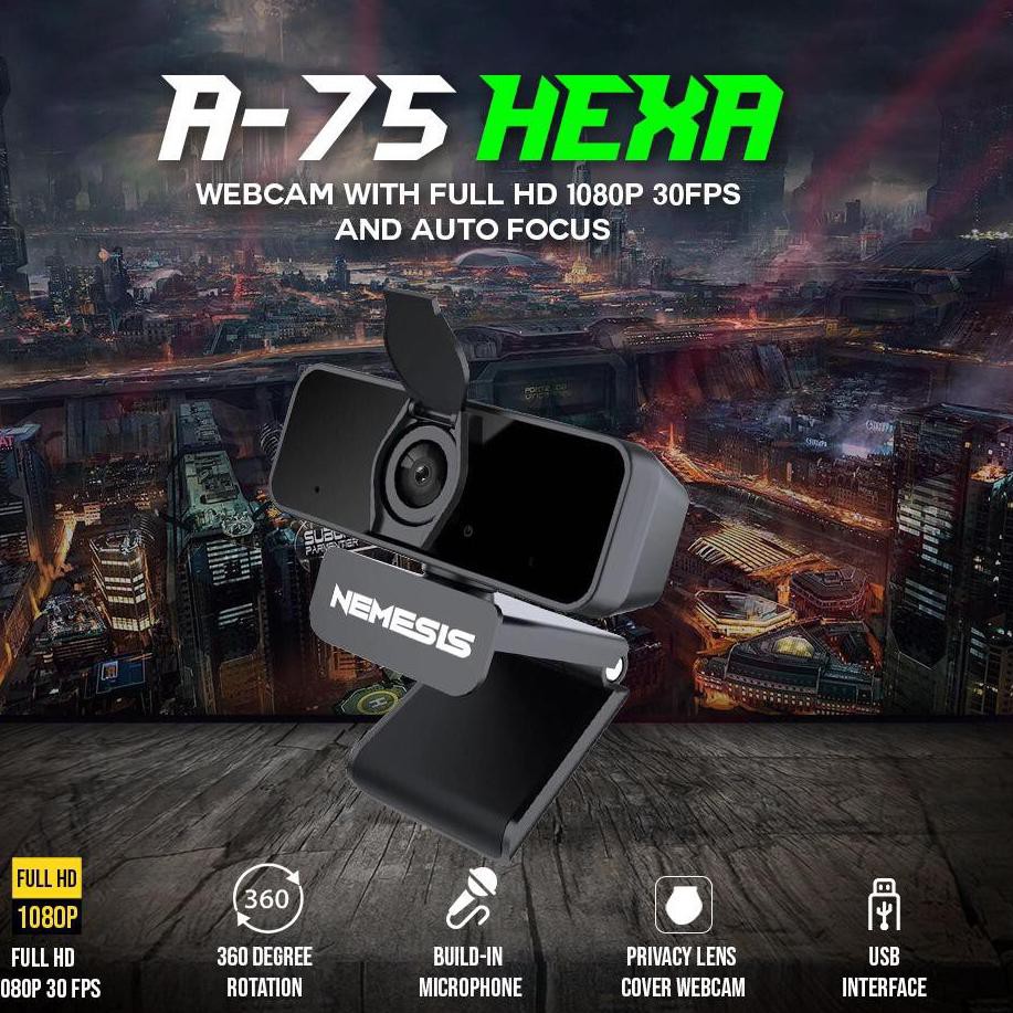 Webcam Nyk NEMESIS A75 HEXA 1080P | BigBuy360 - bigbuy360.vn