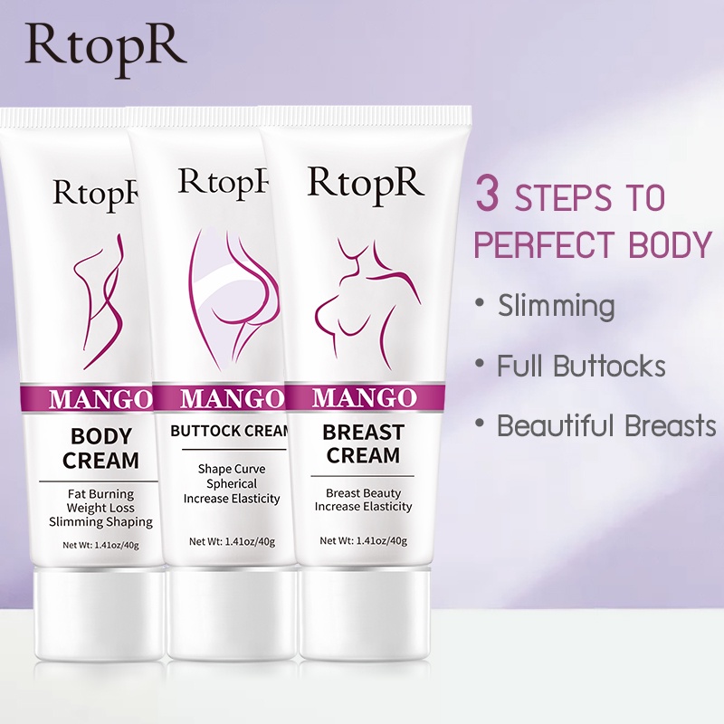 Set Kem Nở Ngực + Kem Hỗ Trợ Giảm Béo + Kem Nâng Mông RtopR Chất Lượng Cao