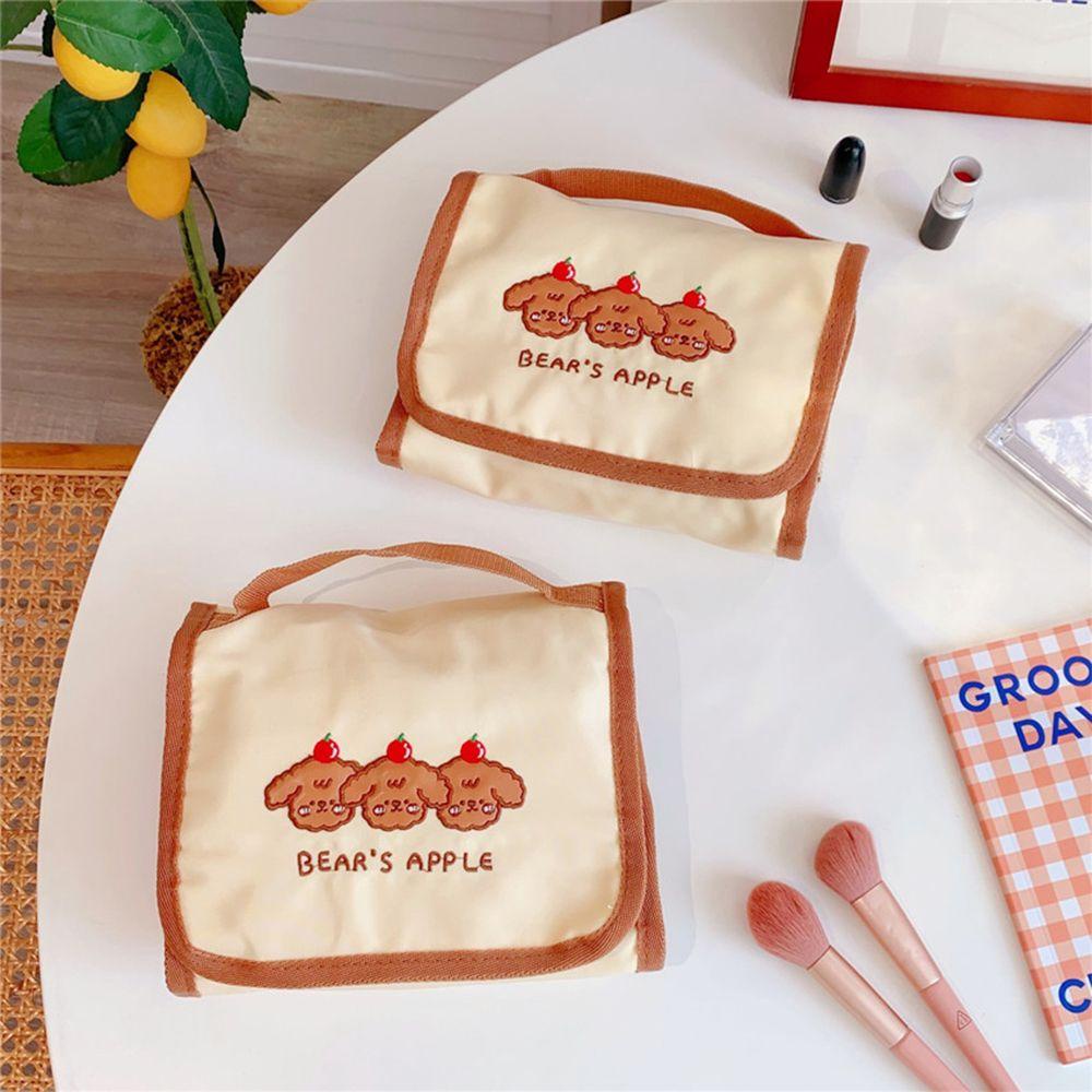 OCEANMAP Túi Đựng Mỹ Phẩm Cỡ Lớn Hình Gấu Dễ Thương