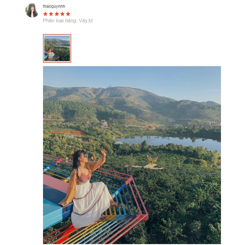 (SẴN) Váy / đầm trắng 2 dây họa tiết thổ cẩm dáng xòe dễ thương thời trang đi biển hè V00080 | BigBuy360 - bigbuy360.vn