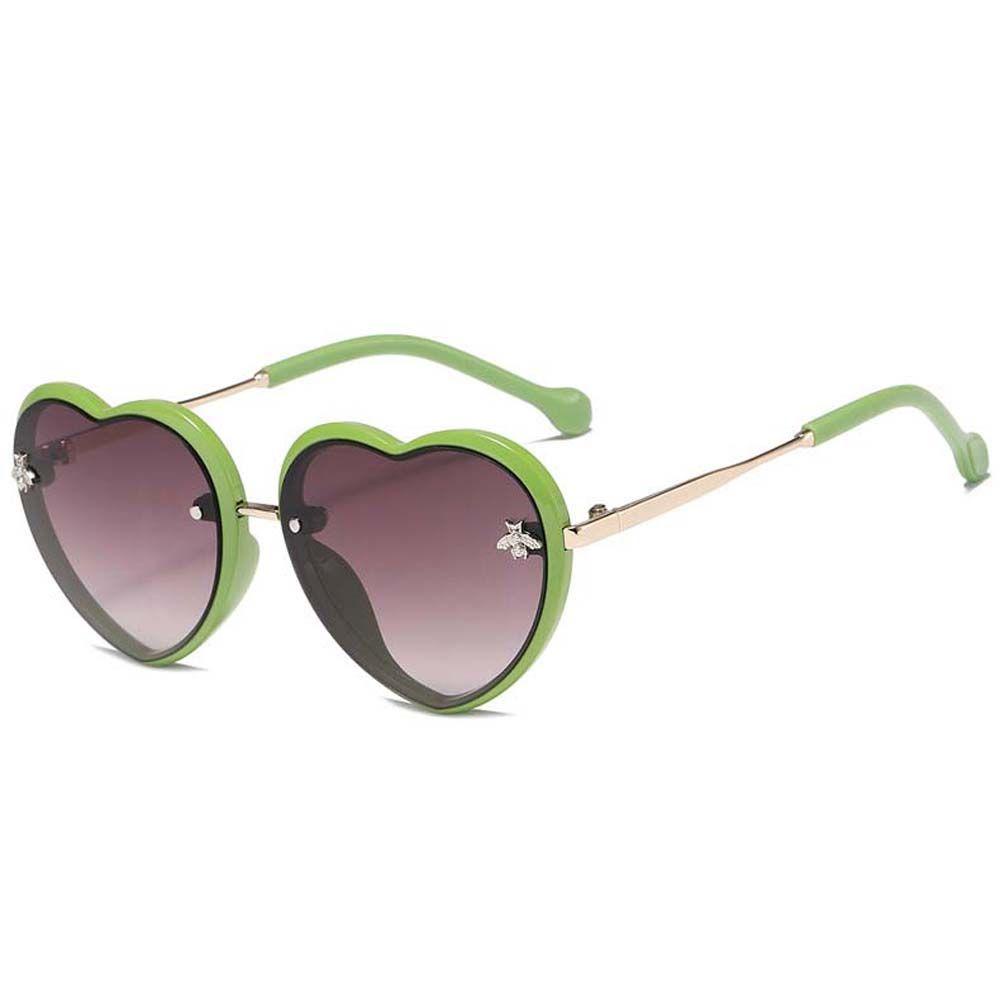 BACK2LIFE Kính Mát Hình Trái Tim Hoạt Hình Chống Phản Quang Cho Trẻ Em