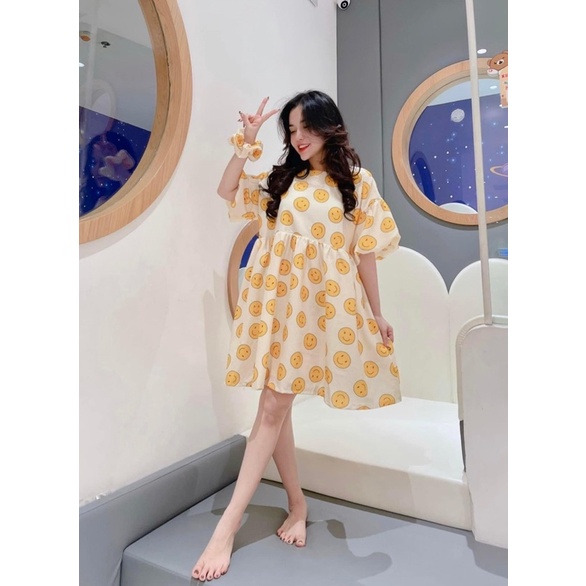 VÁY BBD MẶT CƯỜI
