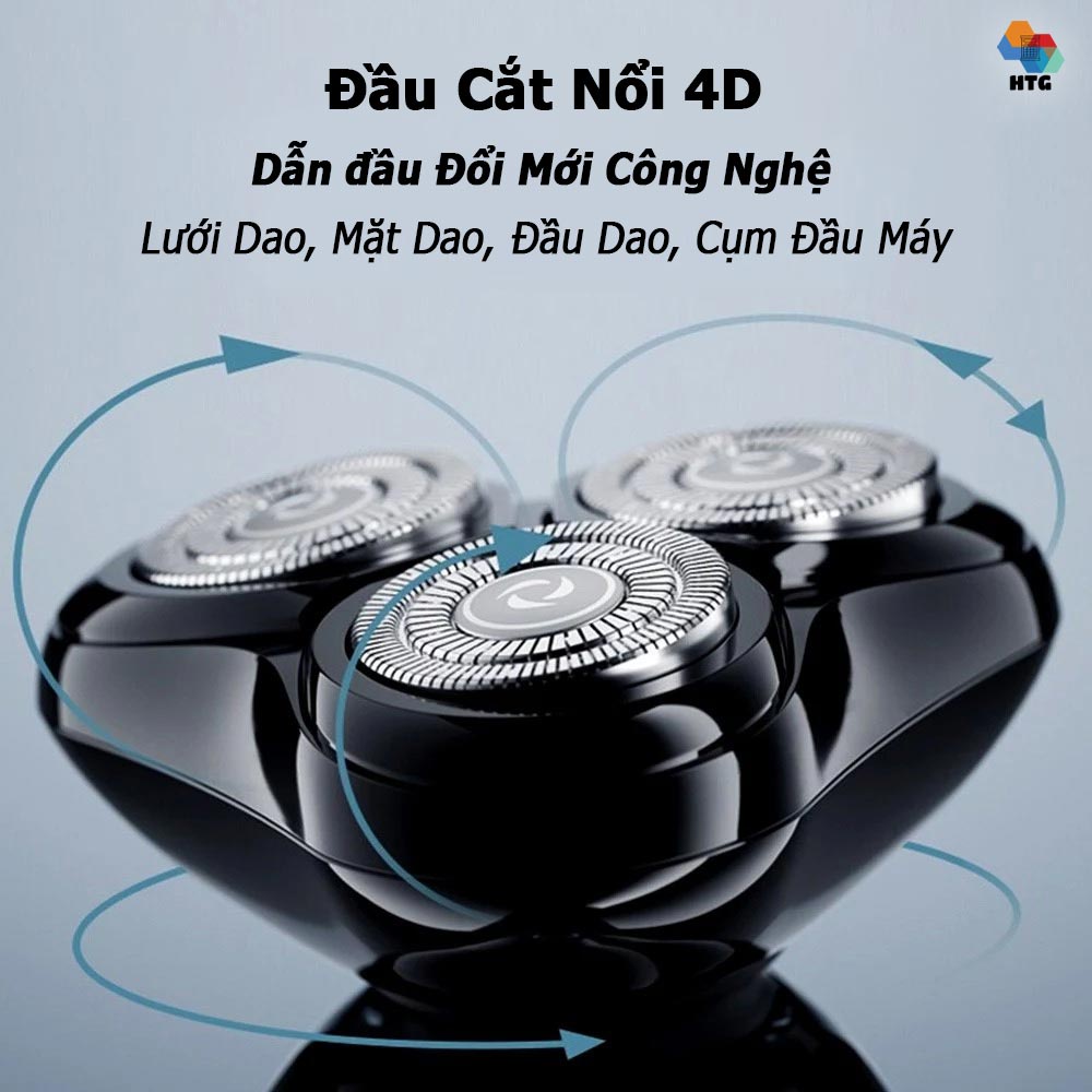 Máy cạo râu Enchen Mocha S, công nghệ 4D đầu cắt, kháng nước IPX7 toàn thân, 2 tốc độ cắt mượt, chế độ thông minh