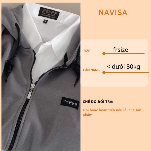Áo khoác nỉ nữ hoodie form rộng cute hàn quốc NAVISA M401