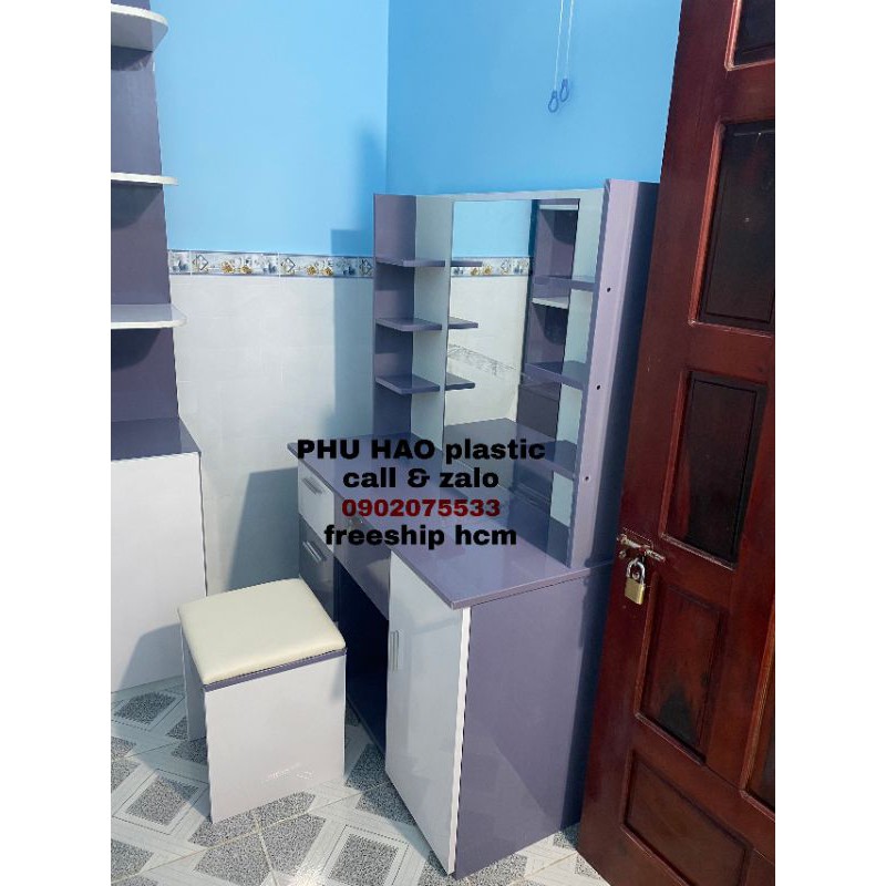 Combo giường + tủ quần áo+ bàn trang điểm nhựa vincoplast cực đẹp