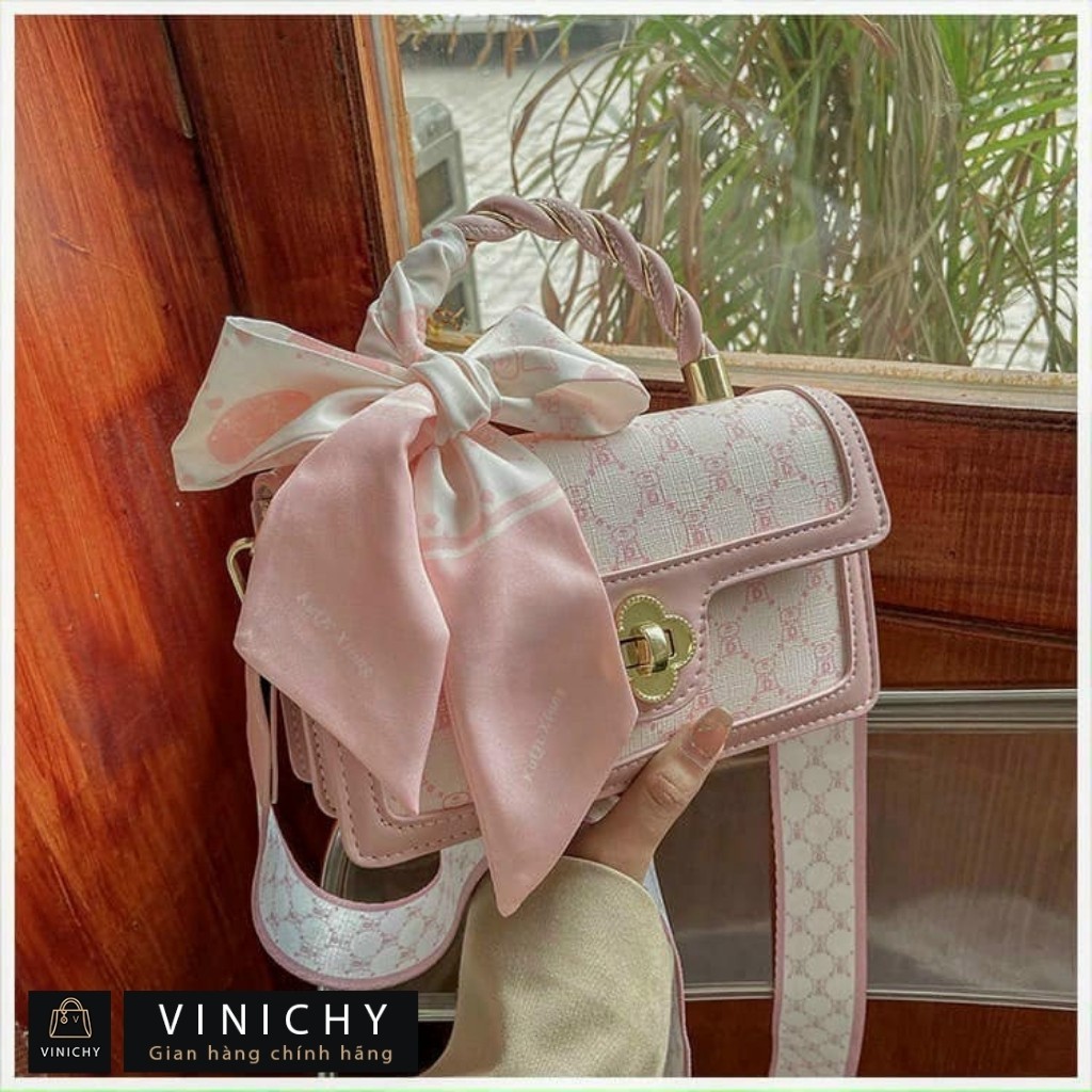 Túi xách nữ đeo chéo, túi đi chơi, đi học VINICHY, da cao cấp size 23cm HA041