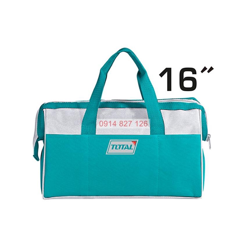 Giỏ đựng công cụ TOTAL THT26161 16 inch, làm từ vải dù chống nhăn dễ vệ sinh hạn chế bụi bẩn, Bh 6 tháng