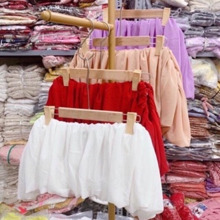 Áo bẹt vai croptop bí phồng