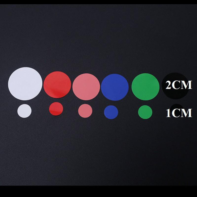 Tem tròn sticker màu vẽ được bằng viết thường