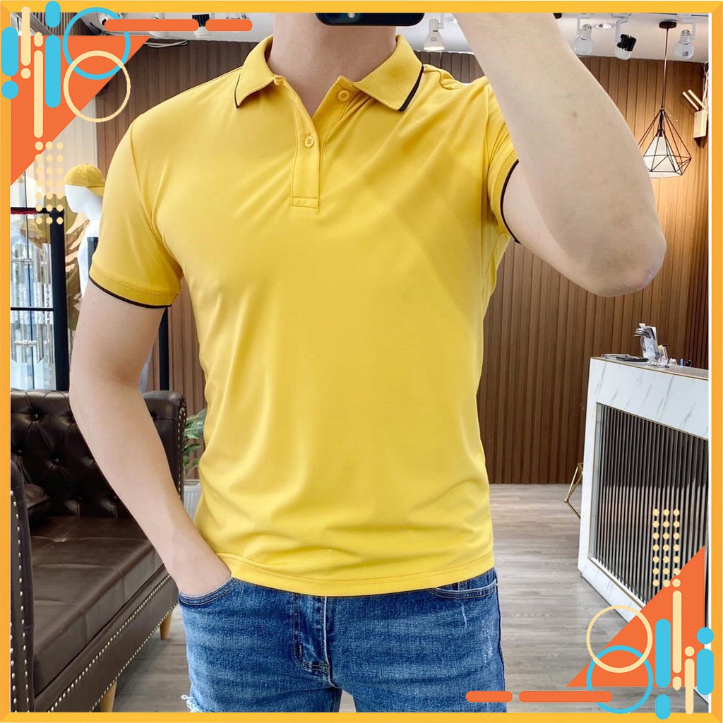 Áo thun Polo ngắn tay cổ viền trẻ trung lịch lãm AT02