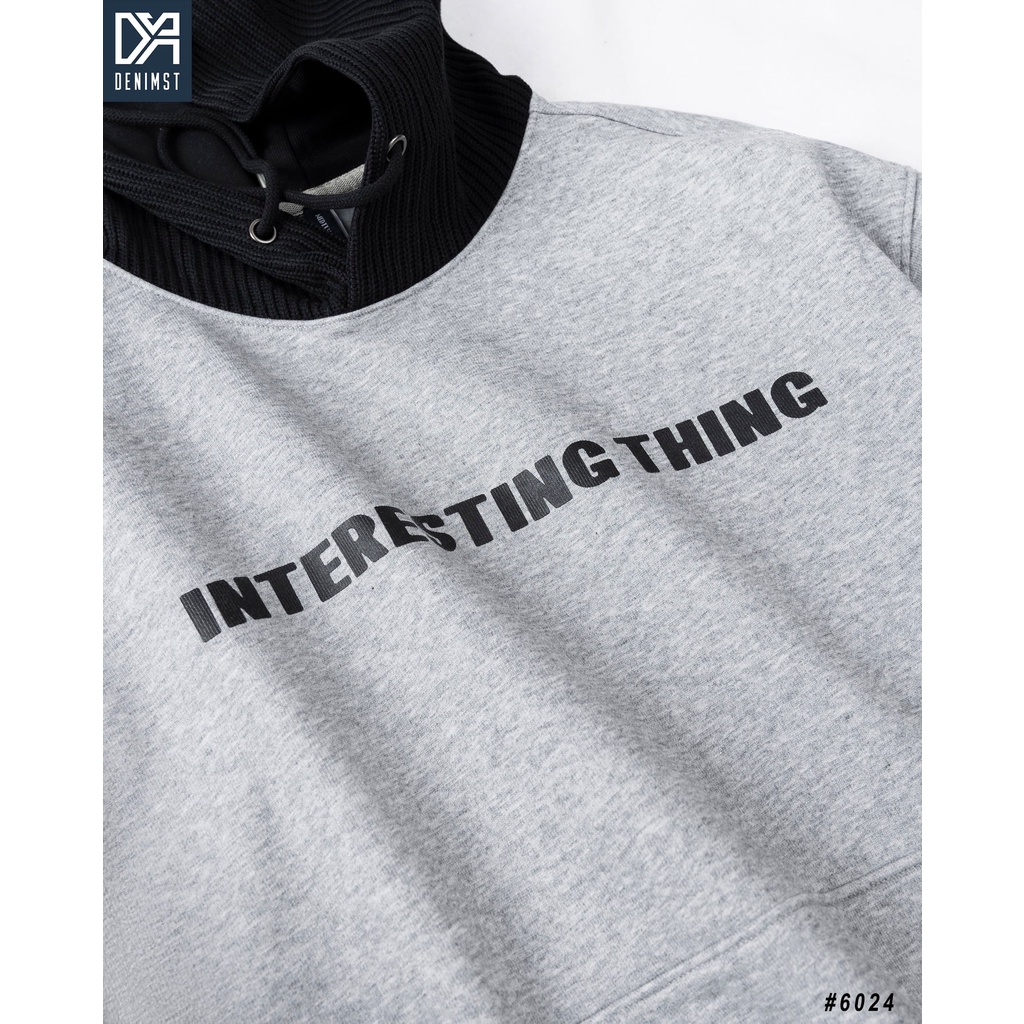 Áo Hoodie Nam INTER DENIMST 6024 Chất Liệu Nỉ Da Cá, Dáng Suông
