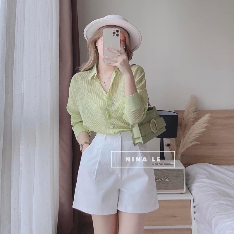 set somi kẻ sọc kèm short | BigBuy360 - bigbuy360.vn