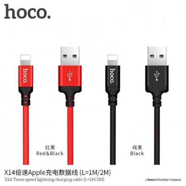 Cáp Hoco X14 [ dài 1m-2m ] dành cho Lightning - Micro - TypeC