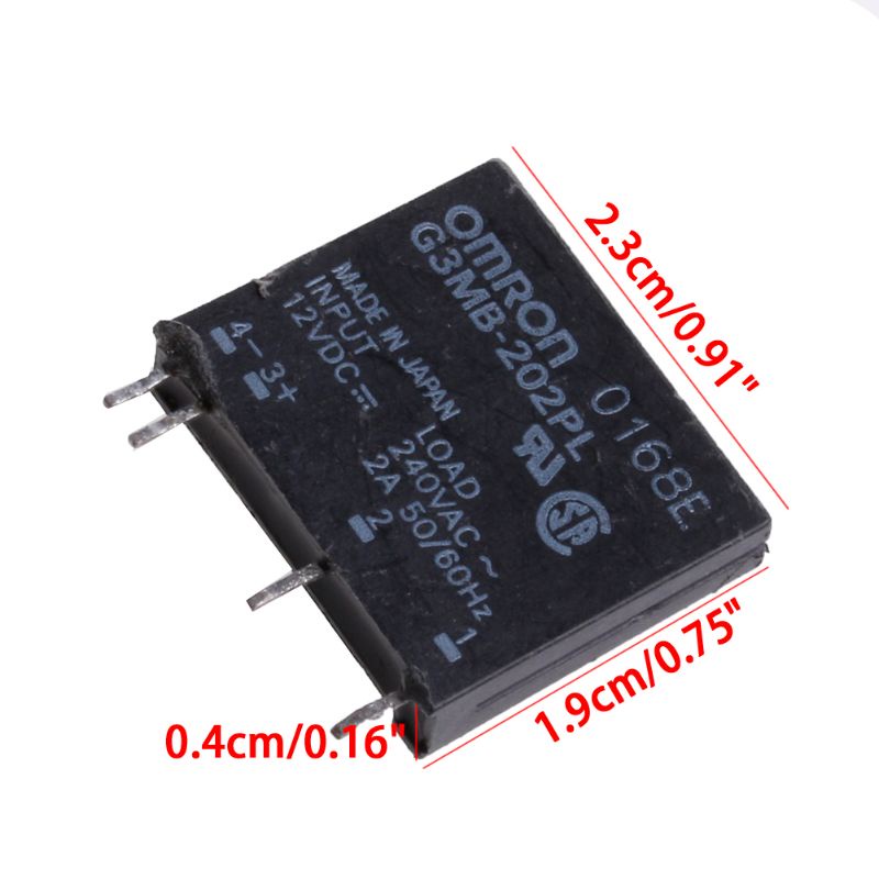Rơ Le Trạng Thái Rắn G3Mb-202Pl Dc-Ac Ssr 12v Dc Out 240v Ac 2a