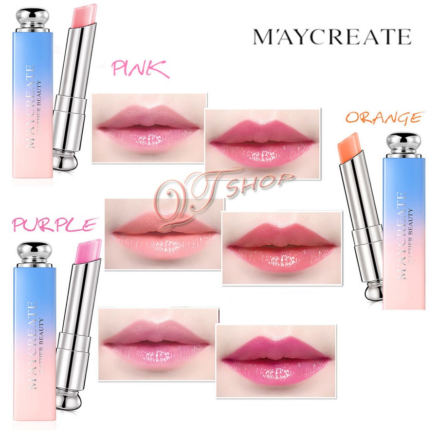 Son đổi màu dưỡng ẩm môi Maycreate SM33