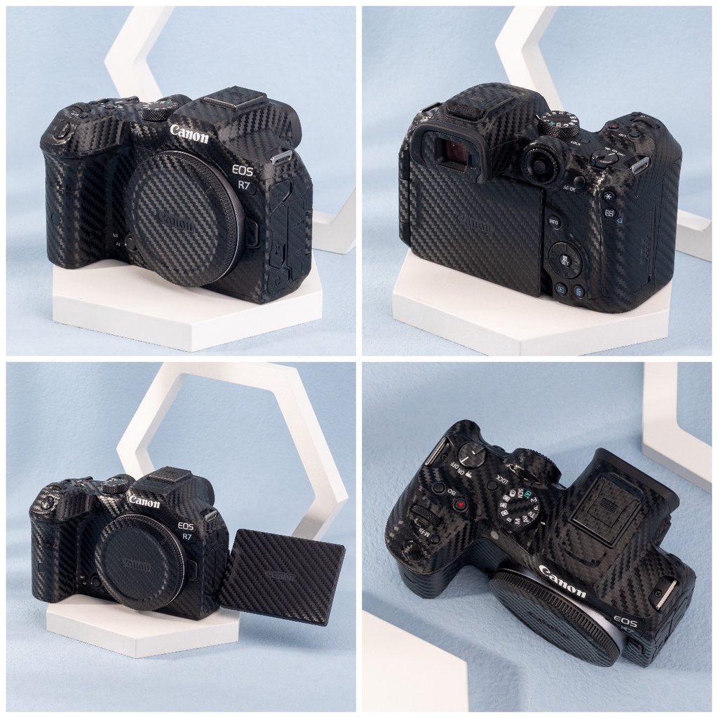 Miếng dán JJC chống trầy xước trang trí không dày 3M bảo vệ máy ảnh Canon EOS R7