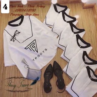 Áo Sơ Mi Cổ Trụ TFBOYS