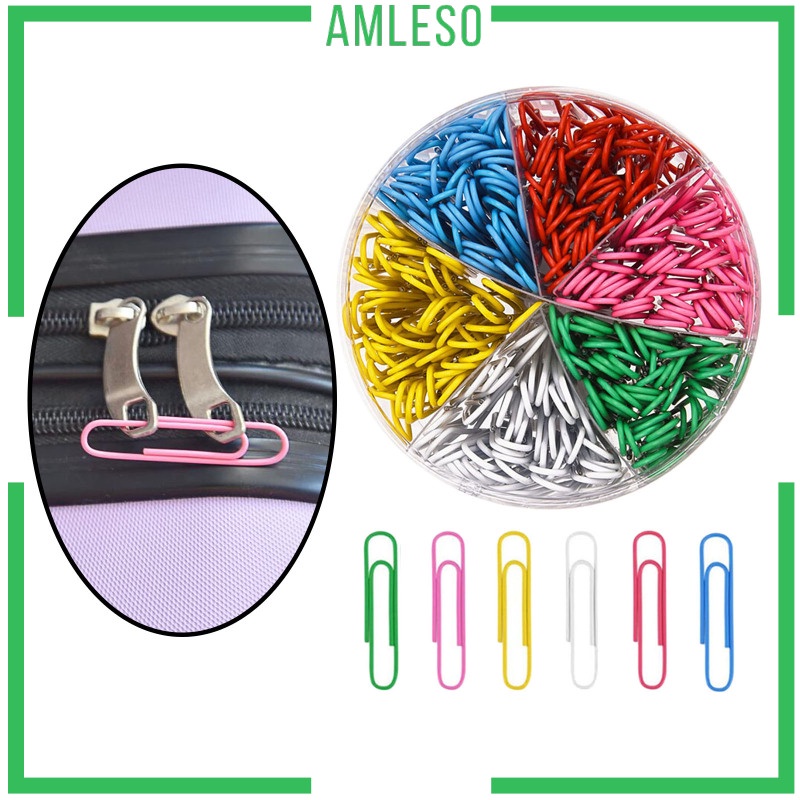 [AMLESO]600pcs Large Paper Clips Marking Clips Office Supplies Studen Stationery