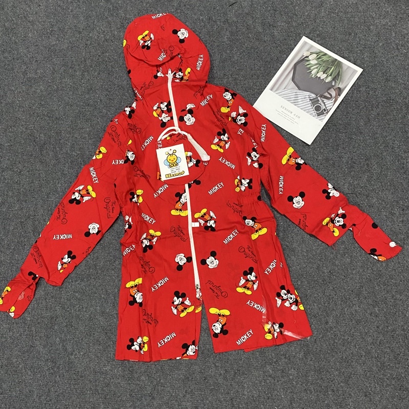 Áo chống nắng choàng lanh 2 lớp cho bé gái , bé trai from