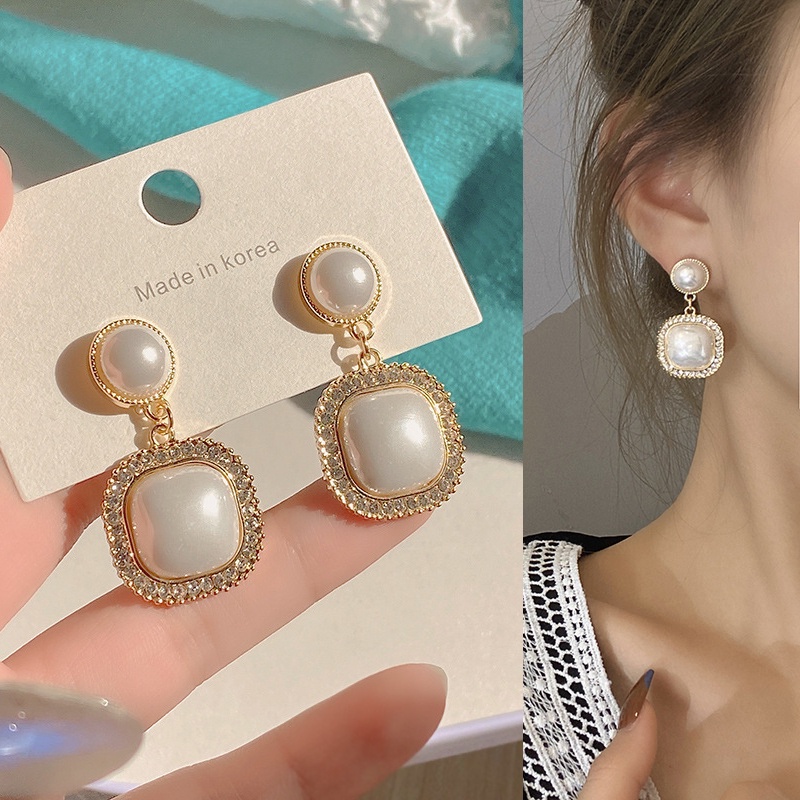 Đôi Bông Tai Ngọc Trai Thời Trang Hàn Quốc 2022