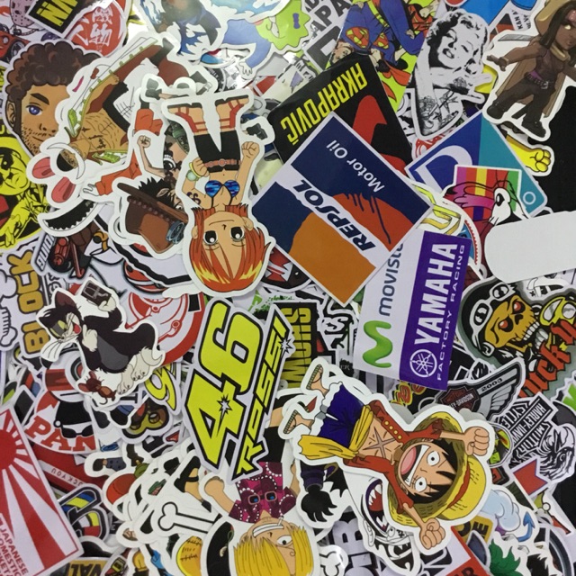 Set 100 Sticker phát ngẫu nhiên