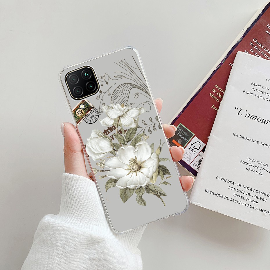 Ốp điện thoại TPU mềm họa tiết hoa xinh xắn thời trang cho Samsung Galaxy A42 5G A12 2020