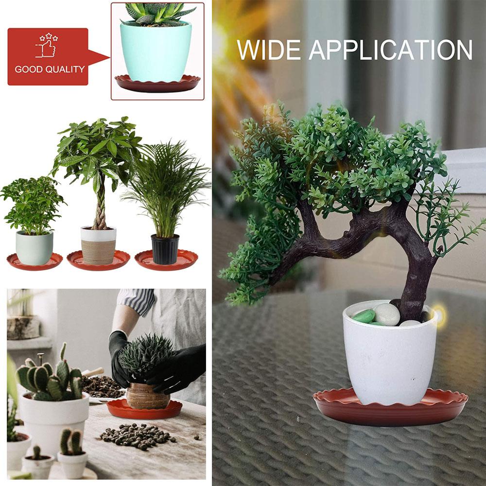 FOREVER Set 3 Khay Nhựa Tròn Đựng Đĩa / Hoa Chịu Được Sức Nặng