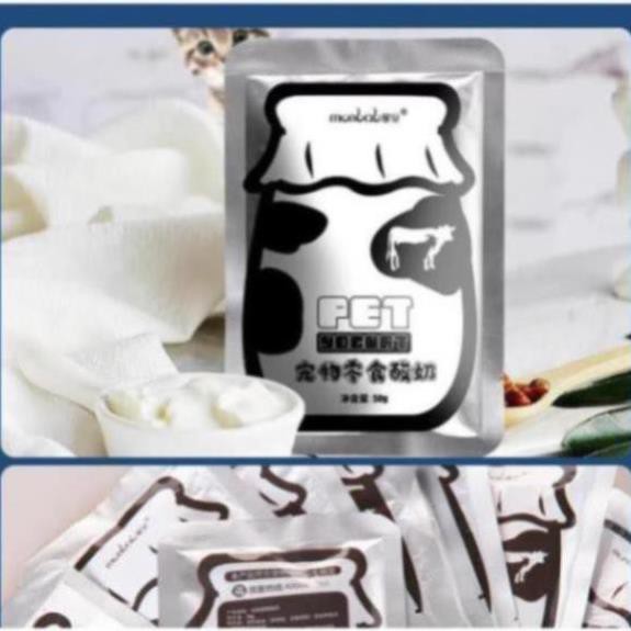 (1 gói) Sữa cho chó mèo (2 loại) Bio Milk (100gr bột) và sữa chua cho thú cưng biếng ăn (50ml nước)